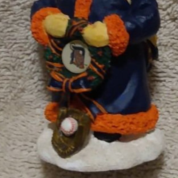 Detroit Tigers Santa ornament wearing blue and orange - Picture 6 of 8
